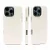 Накладка из эко-кожи Kzdoo Mag Noble Collection совместимая с iPhone 16 Pro Max белая
