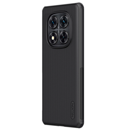 Противоударная накладка Nillkin Super Frosted Shiield Pro совместимая с ПОКО X7/Нот 14 Pro черная