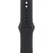 Apple Watch Series 11, 42 мм, корпус из алюминия цвета «чёрная смола», спортивный ремешок цвета «черный» S/M (MEQT4)