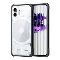 Противоударная накладка Xundd для NothingPhone 2 прозрачная с черными бортами