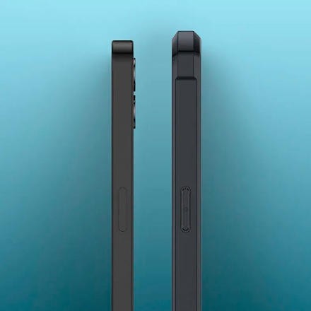 Противоударная накладка Xundd для NothingPhone 2 прозрачная с черными бортами