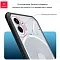 Противоударная накладка Xundd для NothingPhone 2 прозрачная с черными бортами