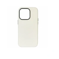 Накладка из эко-кожи Kzdoo Mag Noble Collection совместимая с iPhone 16 Pro белая