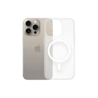 Противоударная накладка Cabal Premium Clear Case c MagSafe совместимая с Apple iPhone 15 Pro прозрачная