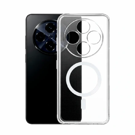 Противоударная накладка Cabal Premium Clear Case c MagSafe совместимая с Ксиаоми ПОКО C75/14С прозрачная