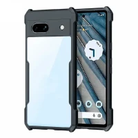 Противоударная накладка Xundd для Google Pixel 7A прозрачная с черными бортами