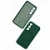 Накладка Silicone Case с MagSafe совместимая с Samsung S25 Plus/S24 Plus зеленая