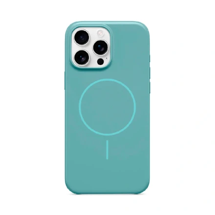 Пластиковая накладка be Case с MagSafe совместимая с iPhone 16 Pro Max синяя