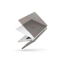 Пластиковый чехол Uniq Claro совместимый с Macbook Pro 16 (2021-2024) матовый серый