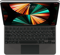 Чехол-клавиатура Apple Magic Keyboard Touchpad для iPad Pro 12,9" (2020) / Air 13" (2024) (русская гравировка) черный