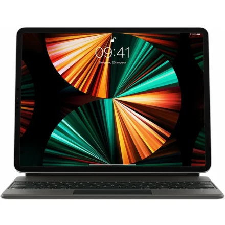 Чехол-клавиатура Apple Magic Keyboard Touchpad для iPad Pro 12,9" (2020) / Air 13" (2024) (русская гравировка) черный