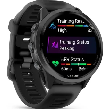Умные часы  Умные часы Garmin Forerunner 570 47 mm AMOLED (010-02971-40) шиферно-серый, алюминиевый безель, черный ремешок