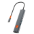 USB-концентратор WIWU Travel 5 in1 USB-C Hub (Wi-HB005) Grey (серый)