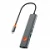 USB-концентратор WIWU Travel 5 in1 USB-C Hub (Wi-HB005) Grey (серый)