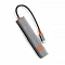 USB-концентратор WIWU Travel 5 in1 USB-C Hub (Wi-HB005) Grey (серый)
