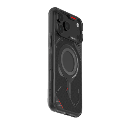 Противоударная накладка Aulumu Raged с MagSafe совместимая с iPhone 17 Pro Max черная