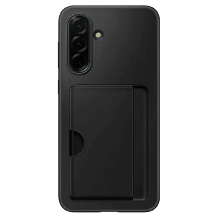 Накладка c картхолдером из прочного силикона совместимая с Samsung Galaxy A 36/А37А56 5G черная (оригинал)