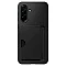 Накладка c картхолдером из прочного силикона совместимая с Samsung Galaxy A 36/А37А56 5G черная (оригинал)