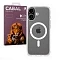 Противоударная накладка Cabal Premium Clear Case c MagSafe для Apple iPhone 17 прозрачная