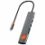 USB-концентратор WIWU Travel 7 in 1 USB-C Hub (Wi-HB007) Grey (серый)
