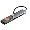 USB-концентратор WIWU Travel 7 in 1 USB-C Hub (Wi-HB007) Grey (серый)