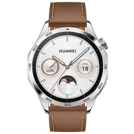 Умные часы  Умные часы Huawei Watch GT 4 (PNX-B19) 46 mm Brown (коричневый) с кожаным ремешком