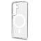 Пластиковая накладка Clear Case с MagSafe совместимая с Samsung Galaxy S25 FE прозрачная