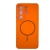 Накладка Silicone Case c MagSafe совместимая с Samsung S26 Ultra (SC) оранжевая