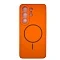 Накладка Silicone Case c MagSafe совместимая с Samsung S26 Ultra (SC) оранжевая