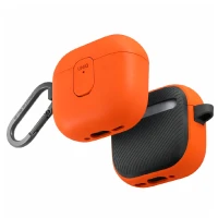 Пластиковый чехол Uniq Clyde совместимый с AirPods 4 оранжевый