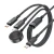 Кабель AceFast Type-C/Type-C/Wireless charger (C6-11) 1.2м черный