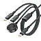 Кабель AceFast Type-C/Type-C/Wireless charger (C6-11) 1.2м черный