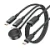Кабель AceFast Type-C/Type-C/Wireless charger (C6-11) 1.2м черный