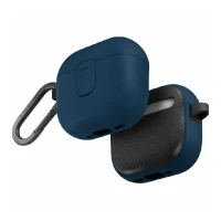 Пластиковый чехол Uniq Clyde совместимый с AirPods 4 синий