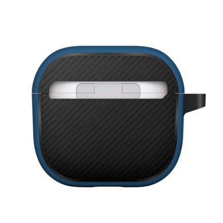 Пластиковый чехол Uniq Clyde совместимый с AirPods 4 синий