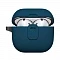Пластиковый чехол Uniq Clyde совместимый с AirPods 4 синий