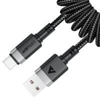 Кабель AceFast USB/Type-C C14-04 3A 1.2м черный