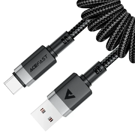 Кабель AceFast USB/Type-C C14-04 3A 1.2м черный