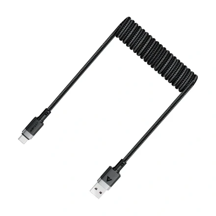 Кабель AceFast USB/Type-C C14-04 3A 1.2м черный