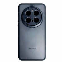 Противоударная накладка Verraton для Honor Magic7 Pro прозрачная с черными бортами
