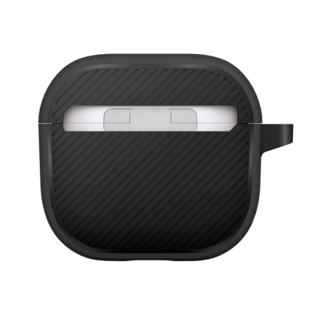 Пластиковый чехол Uniq Clyde совместимый с AirPods 4 черный