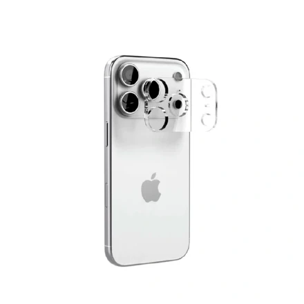 Защитное стекло на модуль камеры LENS SHIELD совместимое с iPhone 17 Pro Max прозрачное