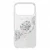Пластиковая накладка Uniq Crystelle с Magsafe совместимая с 17 Pro сверкающее серебро