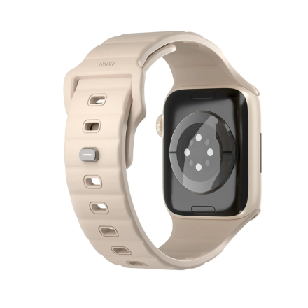 Ремешок UNIQ Stride совместимый с Apple Watch (38/40/41mm) силикон бежевый