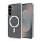 Пластиковая накладка Clear Case с MagSafe совместимая с Samsung S25 Fe прозрачная LB
