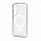 Пластиковая накладка Clear Case с MagSafe совместимая с Samsung S25 Fe прозрачная LB