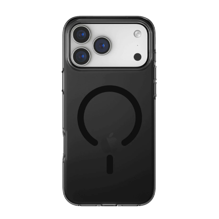 Пластиковая накладка Uniq Clario с Magsafe совместимая с 17 Pro Max черная