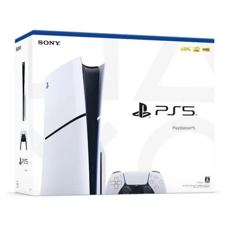 Стационарная  Игровая приставка Sony PlayStation 5 Slim (CFI-2000) 1Tb+2Tb SSD с дисководом, без игр, белый