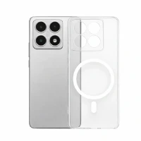Противоударная накладка Cabal Premium Clear Case c MagSafe совместимая с Ксиаоми Ми 14T прозрачная