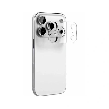 Защитное стекло на модуль камеры LENS SHIELD совместимое с iPhone 17 Pro прозрачное